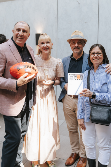 Adrian and Sharon (left) with Angelo and Fiona (right), Logic Partners clients